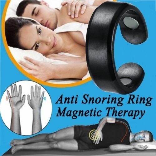 1*Acupressure Stop Insomnia Sleep Aid Anti Snore Ring Stopper Magnetic Therapy.