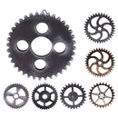 2 pieces Rustic Industrial Wooden Wall Hanging Gear Home Bar Art Decor 29CM
