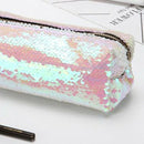 DIY Double Color Sequins Glitter Handbag Pencil Case Cosmetic Bag Makeup Po L3Z4