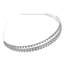 Crystal 3 Row Rhinestone Headband Tiara Bridal Wedding TOP B4E4