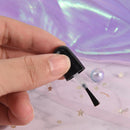 Empty Cosmet Containers Nail Clear Glass Bottles With Brush Nail Polish BottleJR