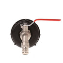 Tote Tank IBC Drain Adapter 2.36" Coarse Thread To 3/4" Brass Hose Faucet Valve