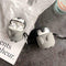 Cute Penguin Style Protective Case Silicone Cover with Carabiner for Airpods 1/2