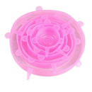 12xSilicone Stretchy Pot Lid Food Save Sealed bowl Cover Reusable Curtley