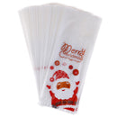 50pcs Christmas Gifts Santa Claus Bags Bake Cookies Biscuit Candy Jewelry Bag-OZ