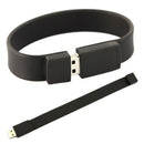 Fashion Silicone Bracelet USB 2.0 Flash Memory Drive(8GB, Black)