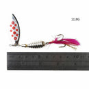 5 Pcs/lot Metal Spinner Fishing Bait Spoon Fishing lure Retail Box Catfish