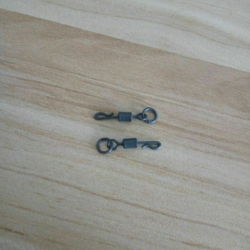 10x Quick Change Size 8 Flexi Ring Swivels Carp Rig Kwik_AU G3Q1 Tackle Fis T4N6