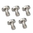 5x Stainless Steel 1/4" Camera Screw for Monopod Tripod Quick Release Plate