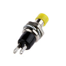 10x 220V PBS-110 ON/OFF Push button Mini Lockless Momentary Switch Yellow