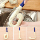 Flexible Long Neck Foam Tipped Wine Bottle Brush Glass Decanter Washing Scrubber