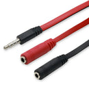 1PC 3.5 mm Earphone Headphone Splitter Cable Adapter Jack Male to Double Fem Hn