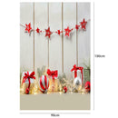 Xmas Theme Photography Art Cloth Backdrop Wall Studio Prop Family Decor (B)