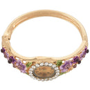 Luxury Crystal Women Watch Vogue Quartz Flower wrist band Color: Purple Z3C9
