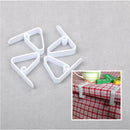 4X Table Cover Cloth Desk Skirt Clip for Wedding Party Picnic Portable Clamp  JR