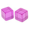 25 Pieces D6 Six Sided Transparent Blank Dices Board Game Transparent Purple