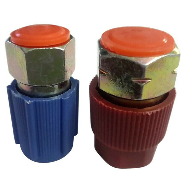 Retrofit 7/16 to 3/8 Conversion Adapter R12 to R134a High/Low AC Fitting