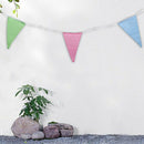 Multicolor Polyester Bunting Banner Double Sided Indoor/ Outdoor Party Deco