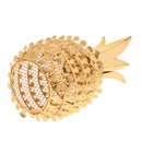 3 Pieces Iron Craft Pineapple Shape Pendant Ceiling Lamp Shade Golden