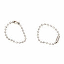 100 Pcs 3.5" Long 0.09" Bead Dia Connector Clasp Ball Chain Keychain