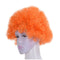 Halloween Men Women Orange Curly Afro Circus Clown Wig K1K4