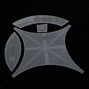 Double Wedding Ring Template Tailor Acrylic Sewing Craft Quilting Ruler Set