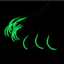 15pcs Steel Barbed Glitter Glow in the Dark Fishing Hooks Fish Catch Tackels