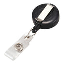 1 pcs Badge Holder Retractable Reel YOYO Clip Snap Button ID Card Key Black V2C1
