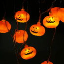 20 LED Pumpkin String Fairy Lights Lantern Party Home Props Halloween Decoration