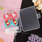 2pc/set Cartoon portable plastic contact lens case contact lenses box containeJR