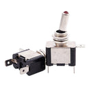 2 Pcs Car 12V 20A Red Illuminated Lamp SPST On/Off Toggle Switch