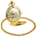 Luxury Golden Luminous Mechanical Pocket Watch H5R1