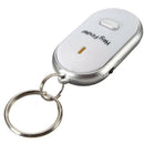 LED Key Finder Locator Find Lost Keys Keychain Whistle Sound Key Holder Ring New