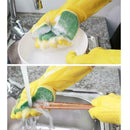 Reusable Household Cleaning Rubber Gloves Kitchen Dish Washing Scouring Pad