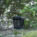 2 In 1 Solar Powered UV Mosquito Insect Zapper Killer Bug &LED Garden Light Lamp