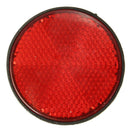 2pcs Round Red Reflector Universal For Motorcycle ATV 5.6*0.8cm