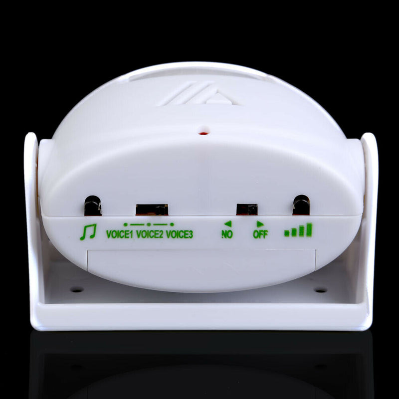White Welcome Chime Motion Sensor 10m Warning Doorbell Door Bell Alarm