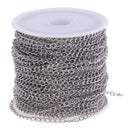 13yd Stainless Steel Chain 2.9mm Wide DIY Jewelry Making Repair Replacement