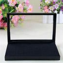 Velvet Jewelry Ring Display Organizer Case Tray Holder Earring Storage BoxB Gw