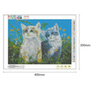 5D DIY Full Drill Diamond Painting Cats Cross Stitch Embroidery Mosaic Kit