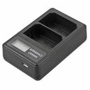 1X(Np-Fz100 Usb Lcd Display Dual Port Battery Charger For So-Ny A7Iii A9 A7