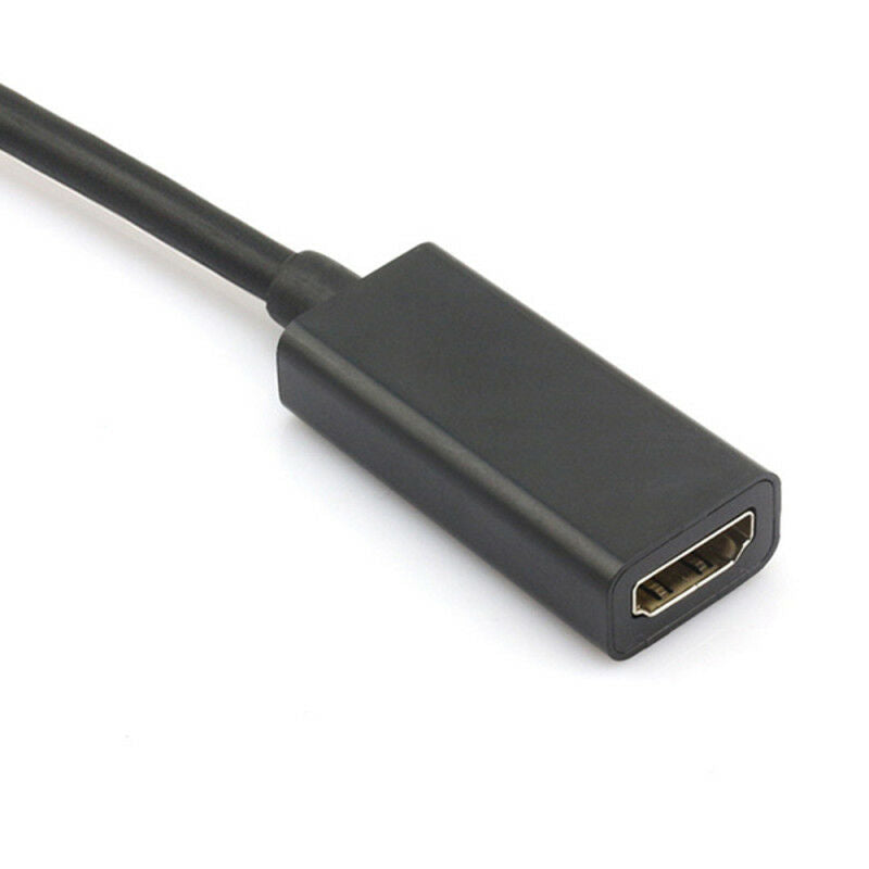 20cm 1080P Black Display Ports DP To HDMI Adapter Converter PC Computer New