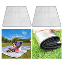 2pcs Aluminum Foil Sleeping Mattress Mat Pad for Outdoor Camping Picnic