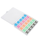 25Pcs/Set Empty Bobbins Sewing Machine Spools Storage Box for Sewing Machine ME