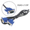 1.5M Computer Monitor VGA3+2 Cable 15Pin Connector For PC TV Adapter ConverterME