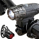 USB Rechargeable LED Bicycle Bright Bike Front Headlight+Rear Tail Light Set P5L