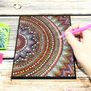 DIY Mandala Special Shaped Diamond Painting 50 Pages Sketchbook A5 Notebook
