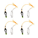 4pcs Power Grip Release Clip Outrigger Downrigger Release Clips & 17" Leader