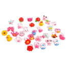 50pcs Plastic Kids Cartoon Colorful Children Ring Girl Birthday Party Gift