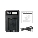 NP-FW50 Battery Charger LCD USB Input For Sony A6300 A6000 A5000 A300 Alpha A7